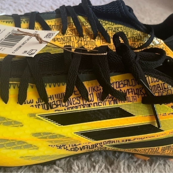 NEW Adidas x SpeedFlow Messi.3 FG Men’s Soccer Cleats Football GW7419 Yellow 12 - Picture 2 of 8